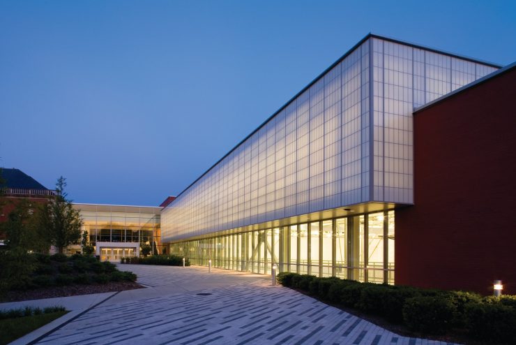Exterior of the Center for Recreation and Sports at Adelphi University